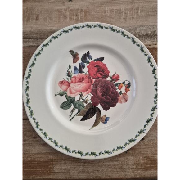 Vintage Royal Stafford Made In BURSLEM England Bone China Set Of 2 Dinner Plates - Picture 1 of 3